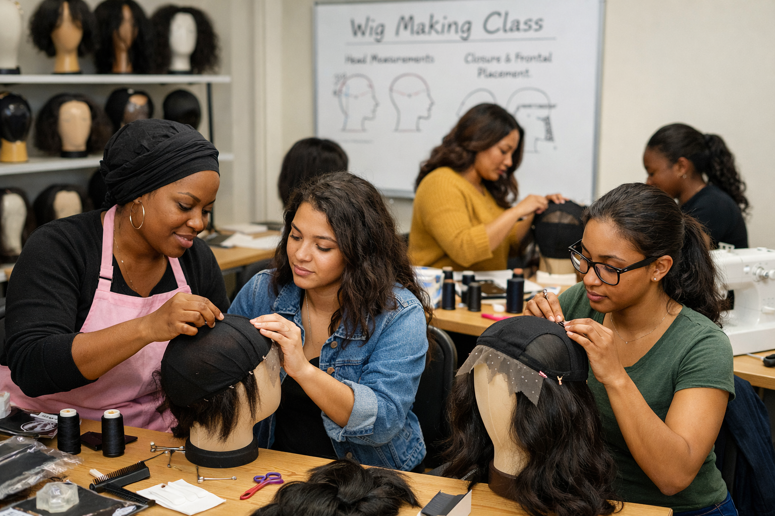 Wig making 2